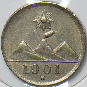 Guatemala 1901 H 1/4 Real 193215 combine shipping