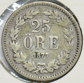 Sweden 1877 25 Ore 192665 combine shipping