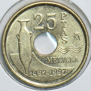 Spain 1997 25 Pesetas 153851 combine shipping