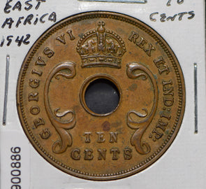East Africa 1942 10 Cents  900886 combine shipping