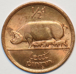 Ireland 1967 1/2 Penny Sow with piglets animal 240316 combine shipping