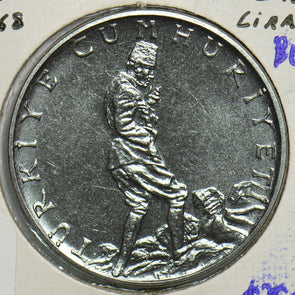 Turkey 1968 2 1/2 Lira BU 491347 combine shipping