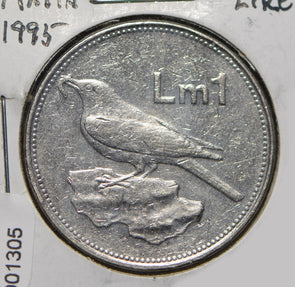 Malta 1995 Lira Merill bird animal  901305 combine shipping