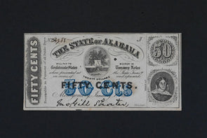 US 1863 50 CENTS CH UNC STATE OF ALABAMA RN0068 combine shipping