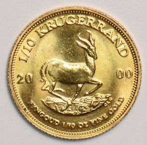 South Africa 2000 1/10 Krugerrand gold 1/10oz gold GL0134 combine shipping
