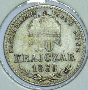 Hungary 1869 10 krajczar  290518 combine shipping