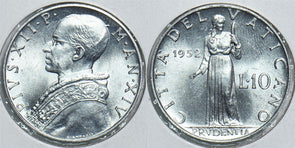 Vatican 1952 10 Lire 299006 combine shipping