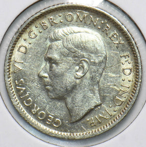 Australia 1942 6 Pence Kangaroo animal Ostrich Georgivs VI 902235 combine shippi