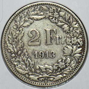 Switzerland 1913 2 Francs 151167 combine shipping