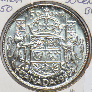 Canada 1950 50 Cents Lion animal 192648 combine shipping