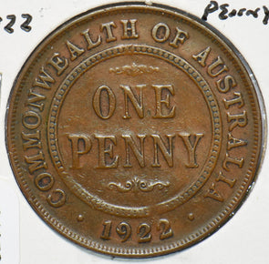 Australia 1922 Penny 192576 combine shipping