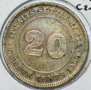Straits Settlements 1900 20 Cents 490808 combine shipping