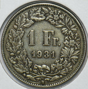 Switzerland 1931 Franc 193930 combine shipping