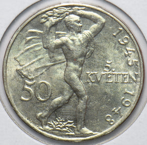 Czechoslovakia 1948 50 Korun Lion animal 240056 combine shipping