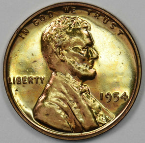 1954 Lincoln Wheat Cent GEM PROOF RED U0313