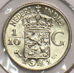 Netherlands East Indies 1941 S 1/10 Gulden 199179 combine shipping