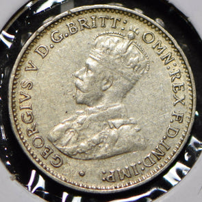 Australia 1935 3 Pence Kangaroo animal Emu  191351 combine shipping