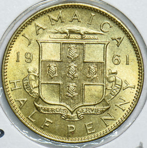 Jamaica 1961 1/2 Penny BU KM 36 198475 combine shipping