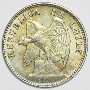 Chile 1913 S 20 Centavos Condor animal 197477 combine shipping