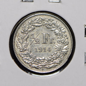 Switzerland 1914 1/2 Franc  900739 combine shipping