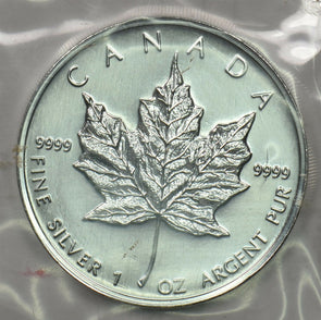 Canada 1998 5 Dollar silvre maple 1oz pure silver sealed BU0718* combine shippin