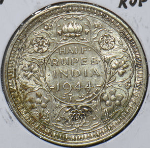 British India 1944 1/2 Rupee 194207 combine shipping