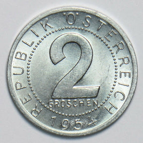 Austria 1954 2 Groschen 197336 combine shipping