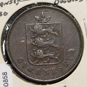 Guernsey 1830 4 Doubles Lion animal  900858 combine shipping
