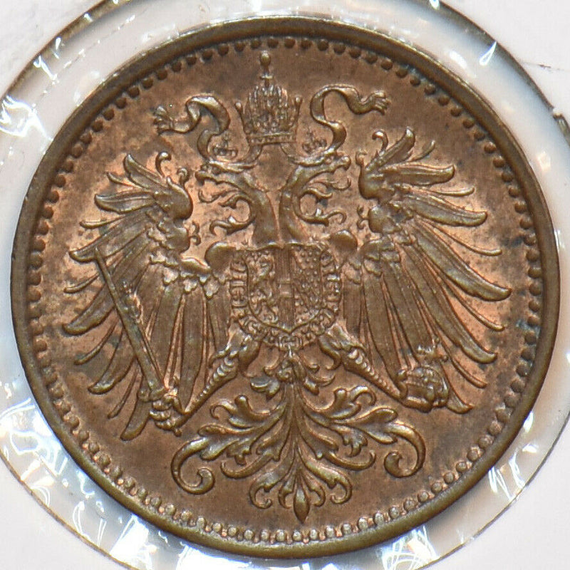 Austria 1895 Heller Eagle animal 194842 combine shipping