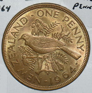 New Zealand 1964 Penny Tui Bird 198927 combine shipping
