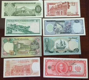 Indonesia Belgie salvador gibraltar ireland   AU~UNC group of 8 combine s RC0117