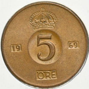 Sweden 1969 5 Ore 152892 combine shipping