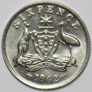 Australia 1962 6 Pence Kangaroo animal Emu 151433 combine shipping