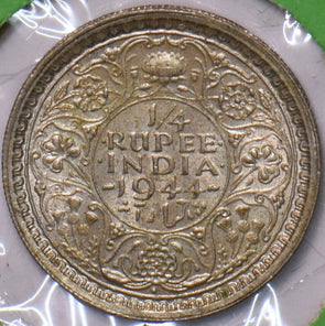 British India 1944 1/4 Rupee 151268 combine shipping