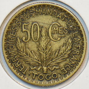 France 1924 Togo 50 Centimes 195597 combine shipping