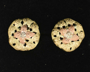 18K Gold Earrings 3.61g 0.65*0.65inch RG0073