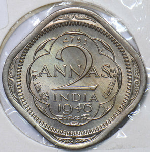 British India 1946 W 2 Annas 194513 combine shipping