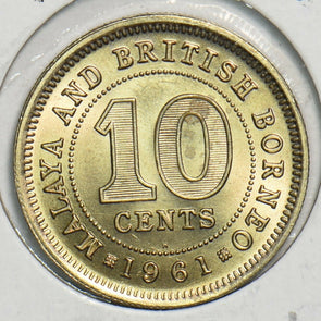 Malaya and British Borneo 1961 H 10 Cents Ch BU 298482 combine shipping