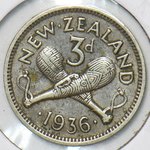 New Zealand 1936 3 Pence 151394 combine shipping