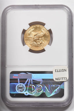 1986 Gold American Eagle $10 1/4oz NGC MS69 NG1773