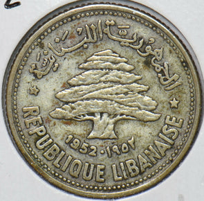 Lebanon 1952 50 Piastres 151240 combine shipping