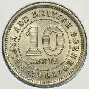 Malaya and British Borneo 1961 10 Cents 197707 combine shipping