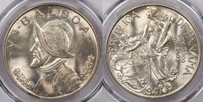 Panama 1947 Balboa PCGS MS 65 PC1389 combine shipping