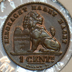 Belgium 1912 Cent Lion animal 296970 combine shipping