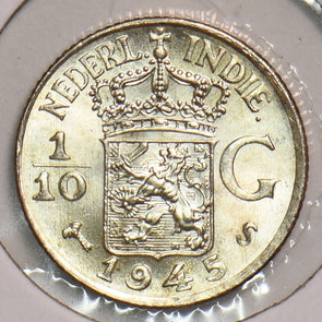 Netherlands East Indies 1945 S 1/10 Gulden 199172 combine shipping