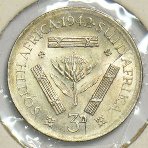 South Africa 1942 3 Pence 197456 combine shipping
