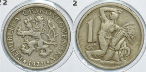 Czechoslovakia 1922 T Koruna 198686 combine shipping