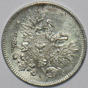 Finland 1917 25 Pennia Eagle animal 294475 combine shipping