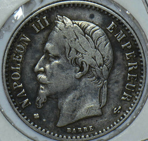 France 1867 Napoleaon III 50 Cents Eagles animal 290589 combine shipping