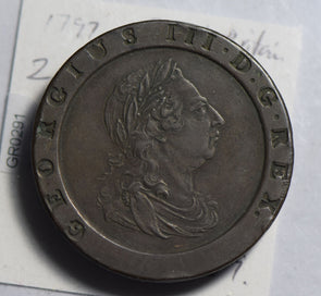 Great Britain 1797 2 Pence very minor rim issue BU0515 combine shipping